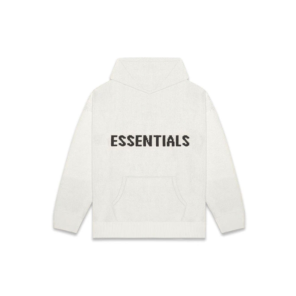 Fear Of God Essentials Knit Hoodie Light Heather OatmealFear Of God