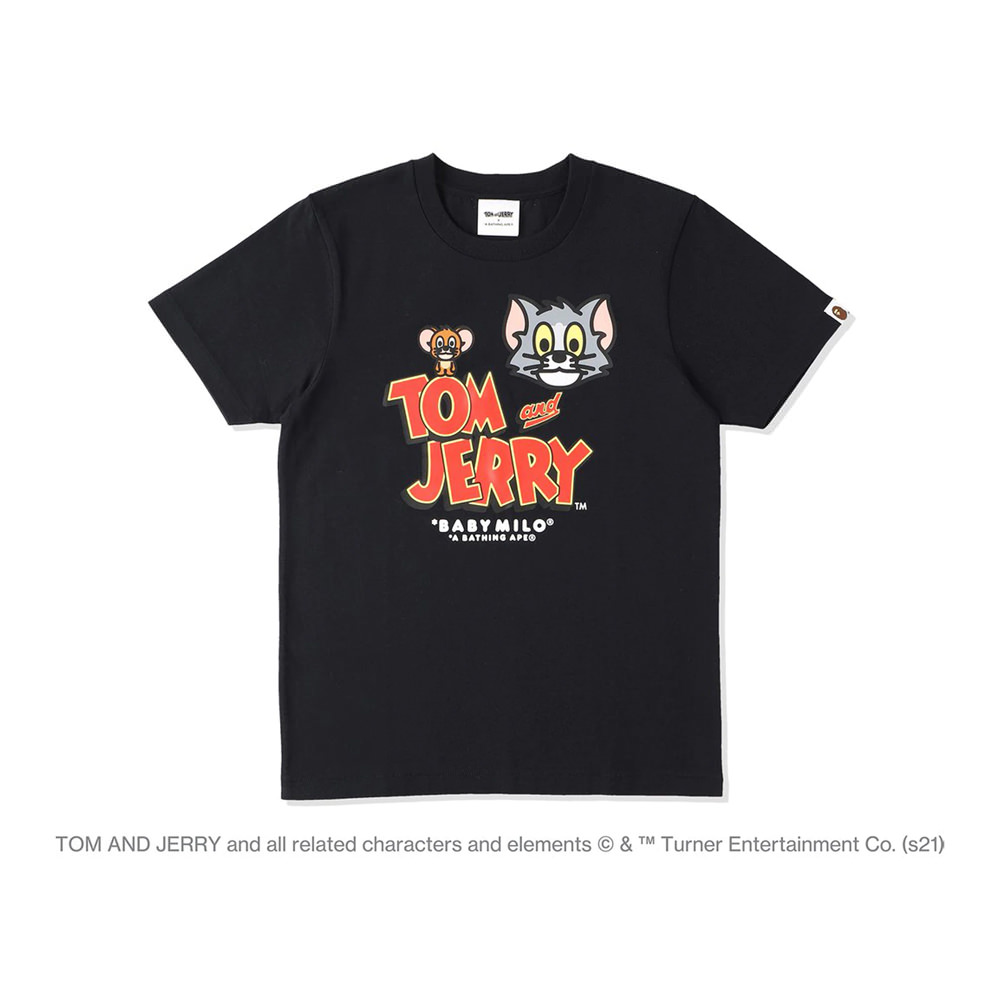 Bape X Tom And Jerry Baby Milo 1 Womens Tee BlackBape X Tom And Jerry