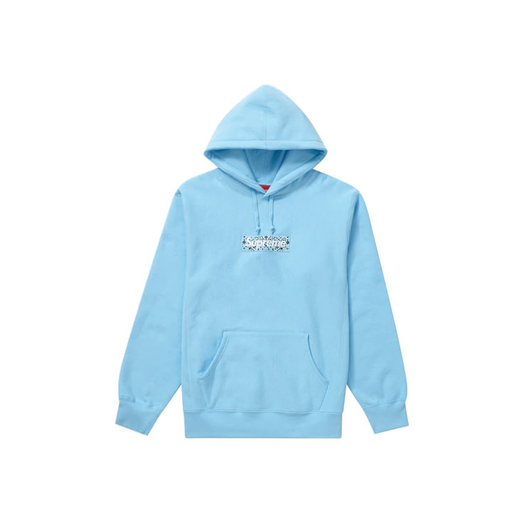 Supreme Bandana Box Logo Hooded Sweatshirt Light BlueSupreme Bandana