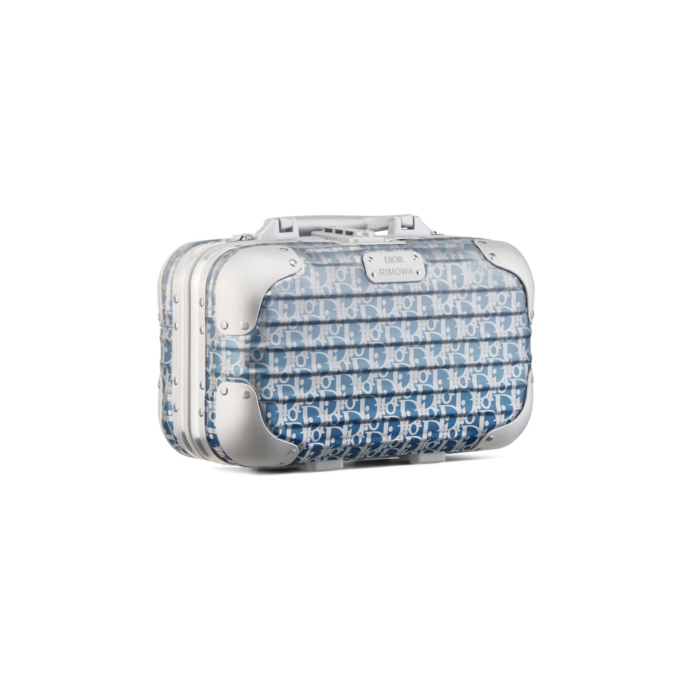 Dior x RIMOWA CarryOn Case Aluminium Dior Oblique Blue Gradient in