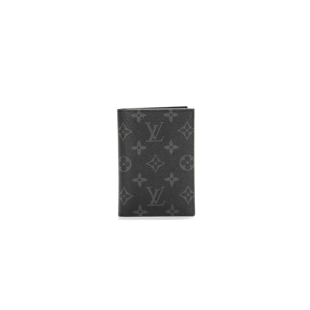 Louis Vuitton Passport Cover Monogram Eclipse Black/GreyLouis Vuitton
