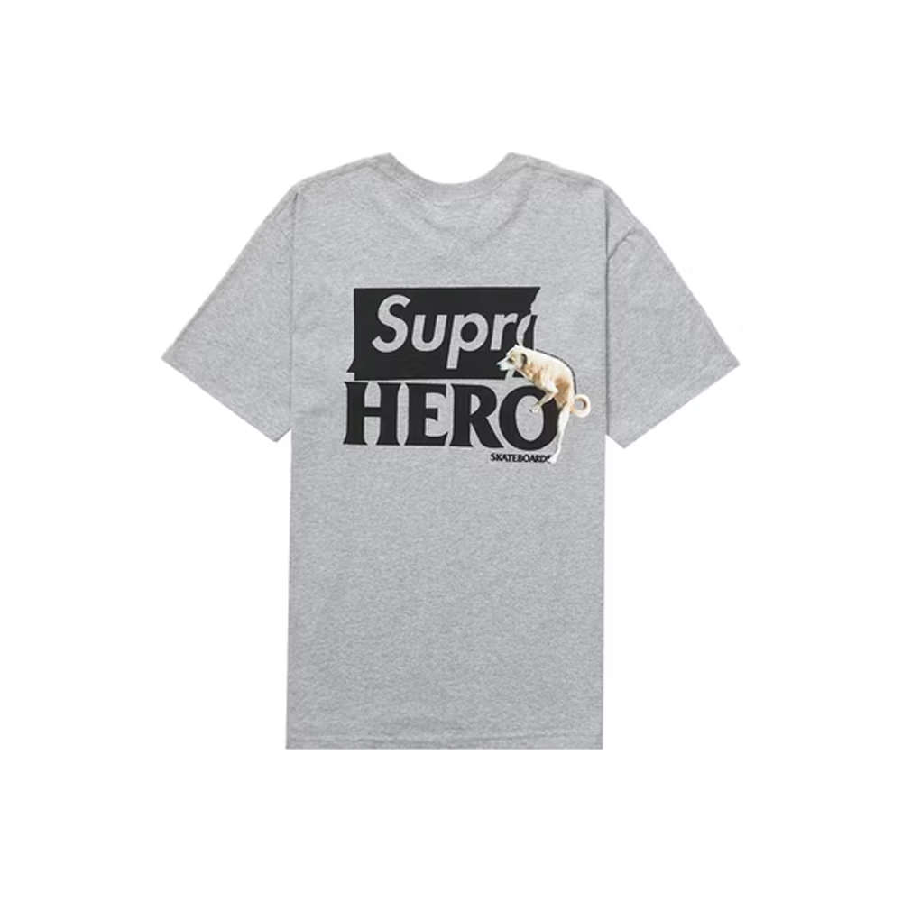 Supreme ANTIHERO Dog Tee Heather GreySupreme ANTIHERO Dog Tee Heather