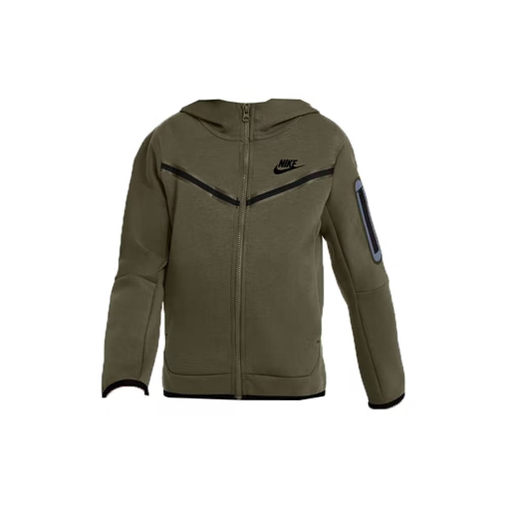 Nike Boys Tech Fleece Hoodie Rough Green/BlackNike Boys Tech Fleece