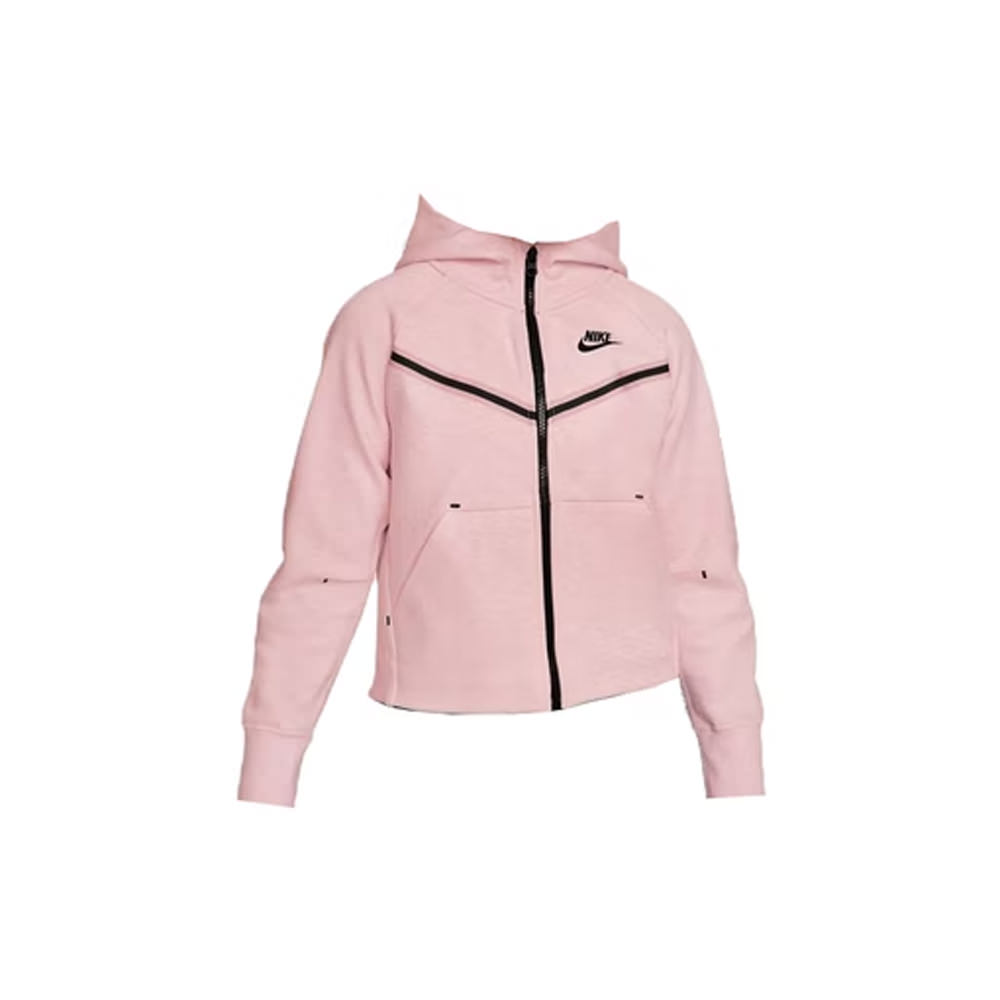Nike Youth Tech Fleece Hoodie Pink Foam/Heather/BlackNike Youth Tech