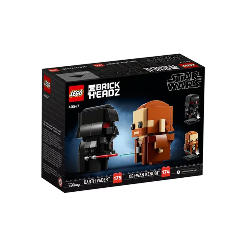 LEGO Brick Headz Star Wars ObiWan Kenobi & Darth Vader Set 40547LEGO Brick Headz Star Wars Obi