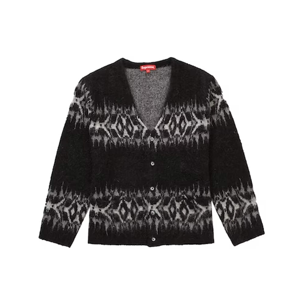 Supreme Abstract Stripe Cardigan BlackSupreme Abstract Stripe Cardigan