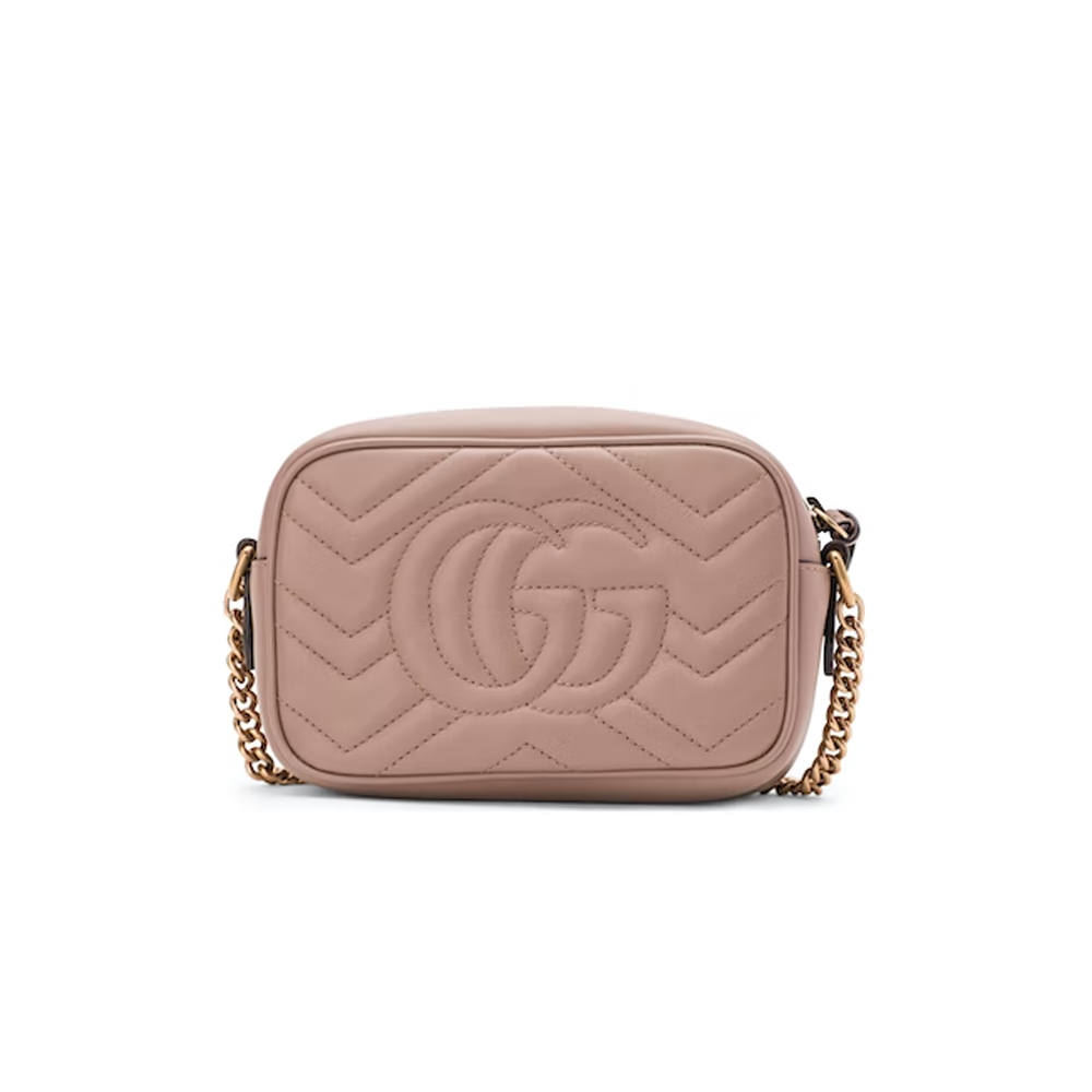 Gucci GG Marmont Camera Bag Matelasse Mini Dusty PinkGucci GG Marmont