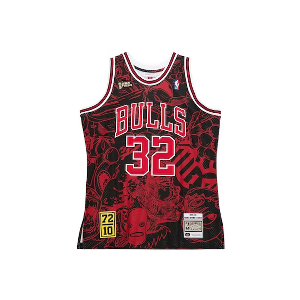 Hebru Brantley x Mitchell & Ness Chicago Bulls Jersey Red/BlackHebru