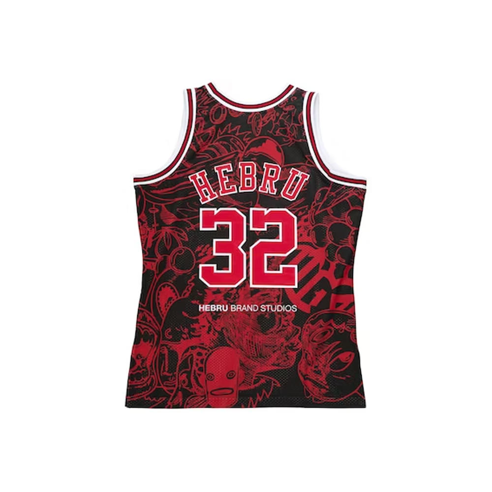 Hebru Brantley x Mitchell & Ness Chicago Bulls Jersey Red/BlackHebru