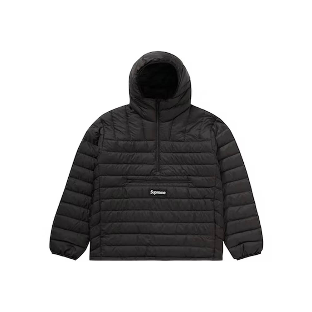 Supreme Micro Down Half Zip Hooded Pullover (FW22) BlackSupreme Micro
