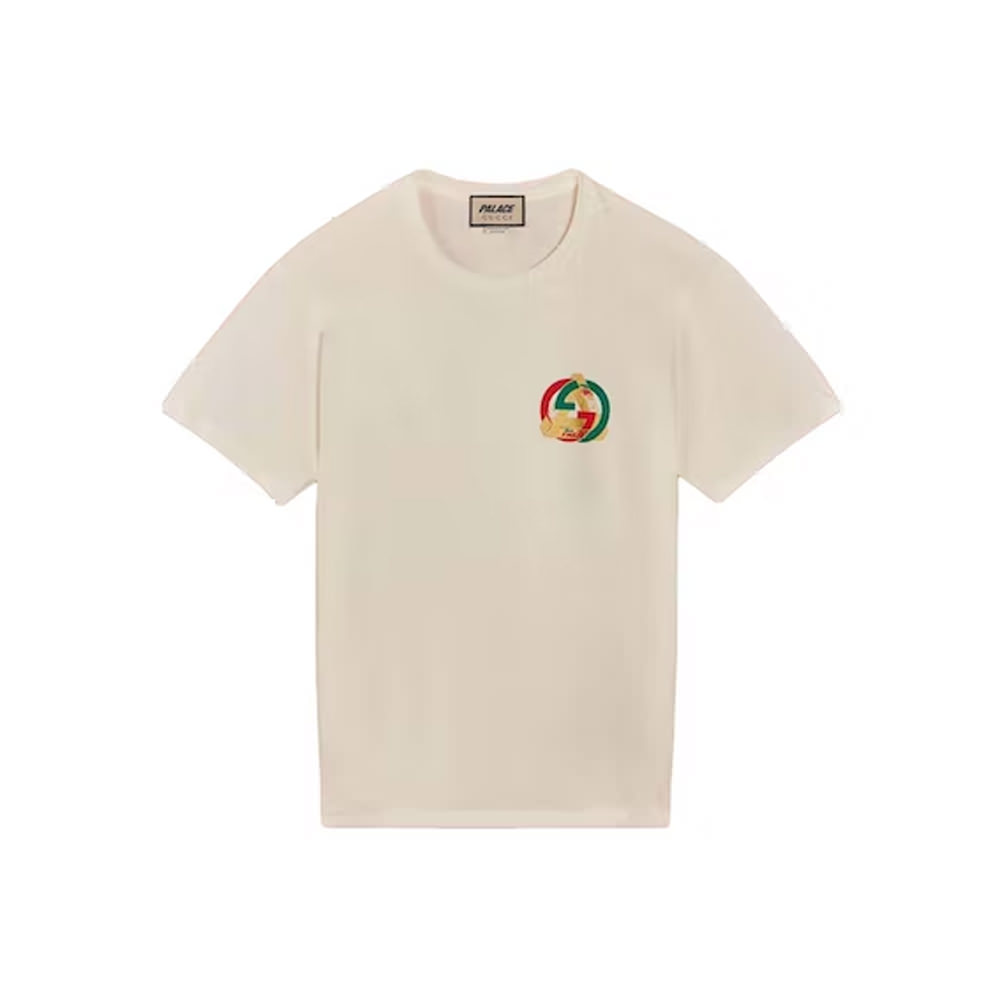 Palace x Gucci Printed Heavy Cotton Jersey Tshirt WhitePalace x Gucci