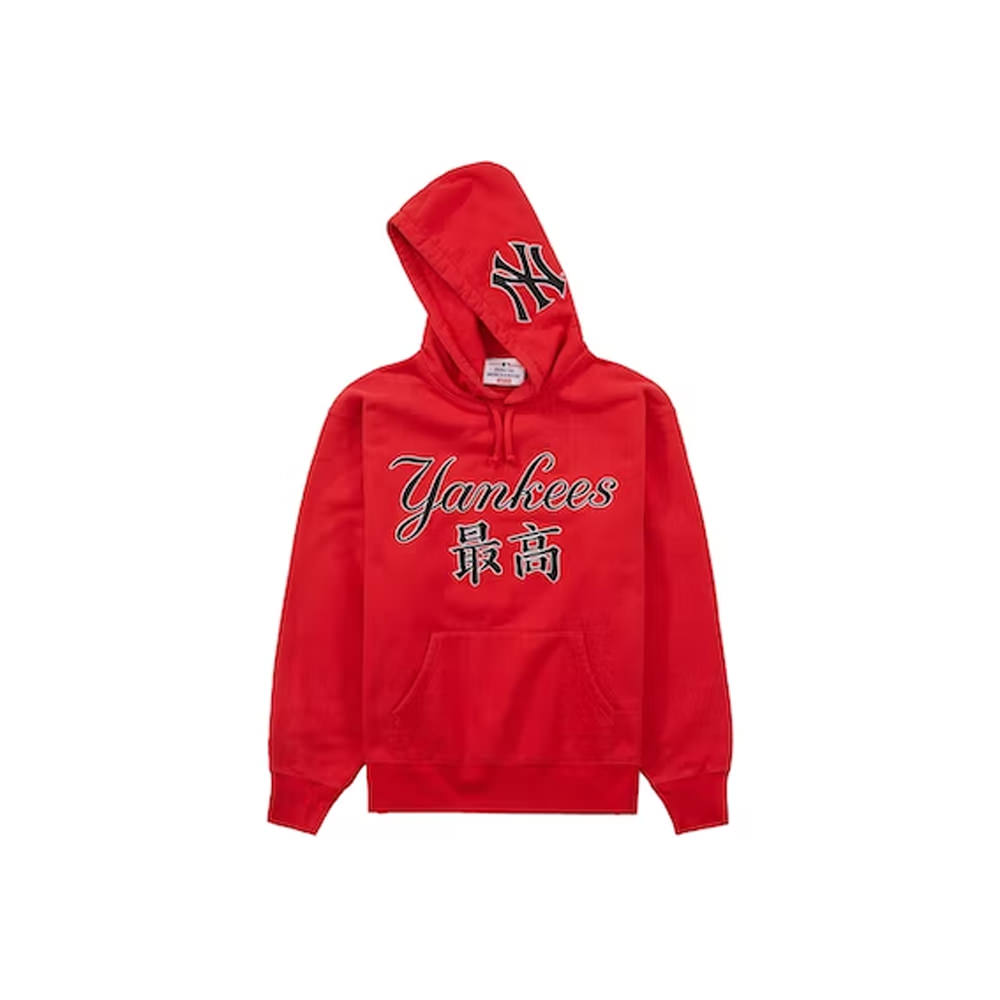 Supreme New York Yankees Kanji Hooded Sweatshirt RedSupreme New York