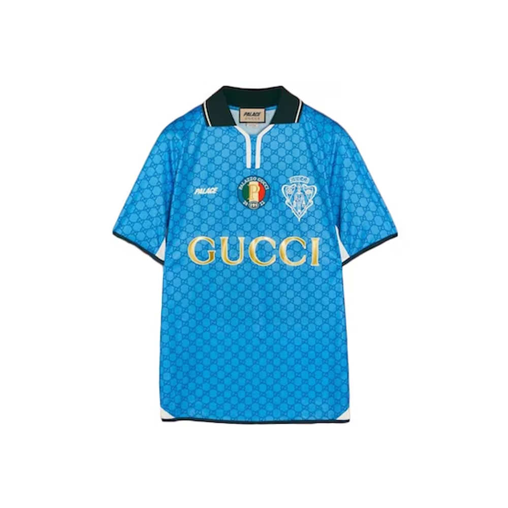 Palace x Gucci Printed AllOver GG Football Technical Jersey Tshirt