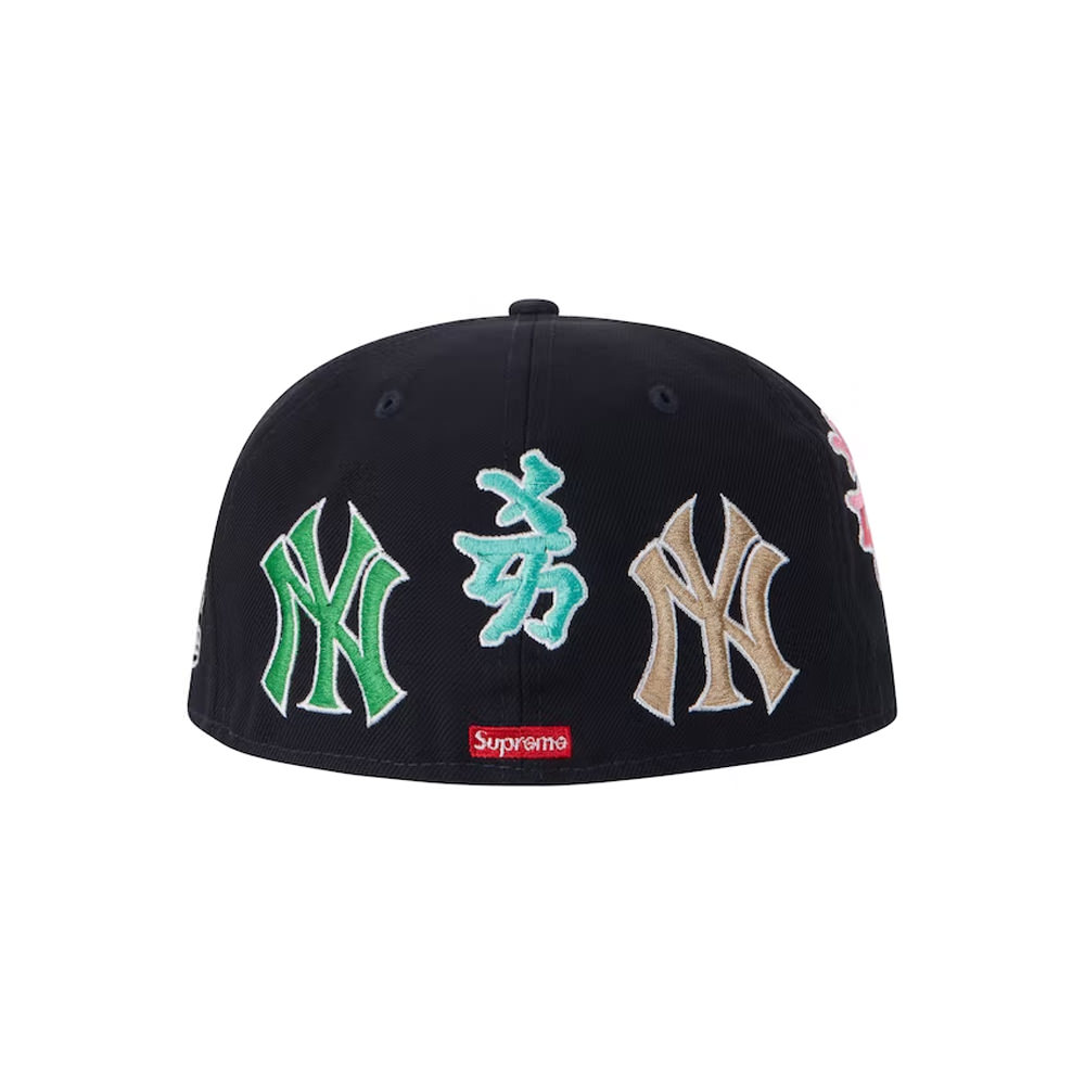 Supreme New York Yankees Kanji New Era Fitted Hat NavySupreme New York