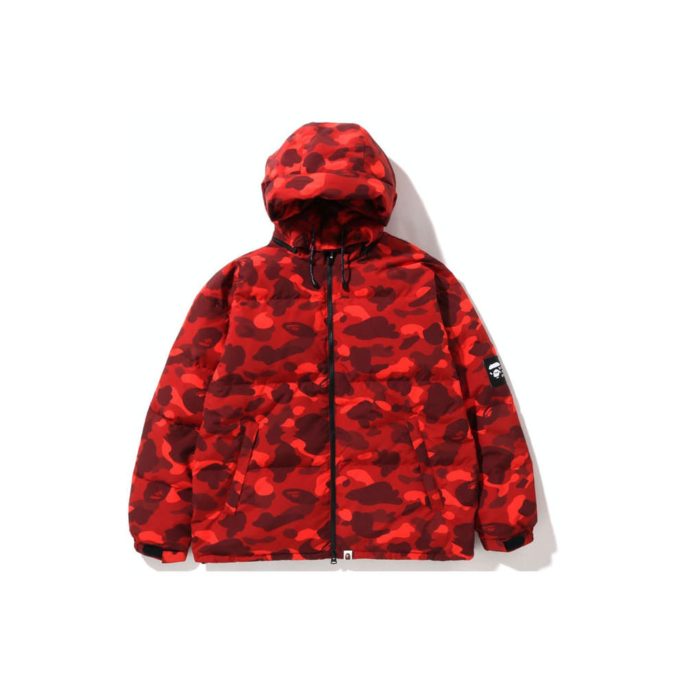 BAPE Color Camo Relaxed Fit Down Jacket RedBAPE Color Camo Relaxed Fit