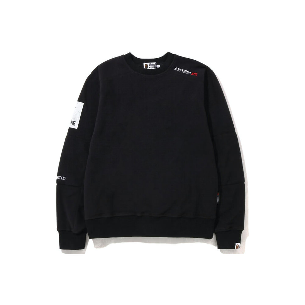 BAPE Polartech Wide Fit Crewneck BlackBAPE Polartech Wide Fit Crewneck