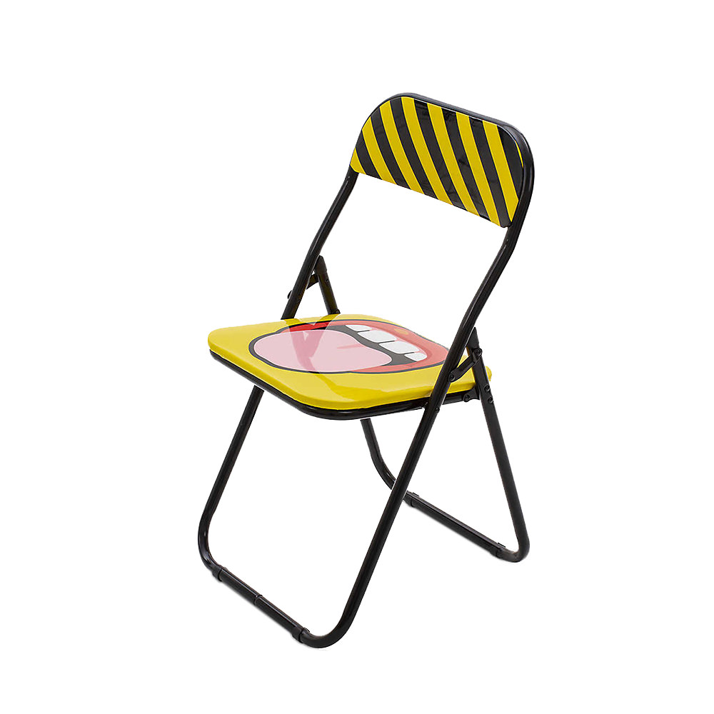 Blow metal and PVC folding chair 46cmBlow metal and PVC folding chair