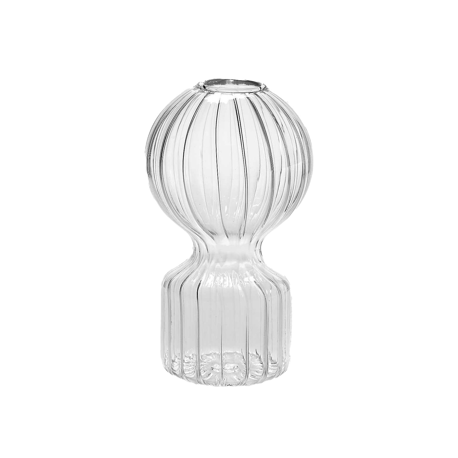 Iki Doll rounded borosilicateglass vase 13.5cmIki Doll rounded