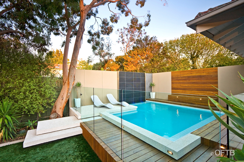 OFTB Melbourne landscaping, pool design & construction project plunge