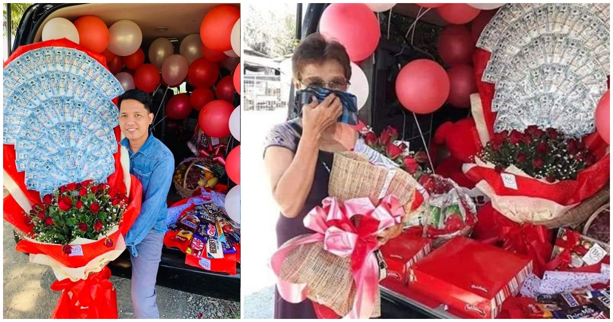 OFW in Japan Surprises Mom with Php72kMoney Bouquet on 72nd Birthday
