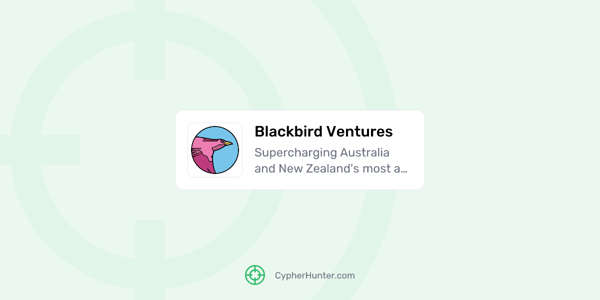 Blackbird Ventures CypherHunter