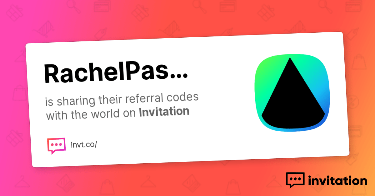 Rachel's Promo Codes — Rachel Pascual invitation.codes
