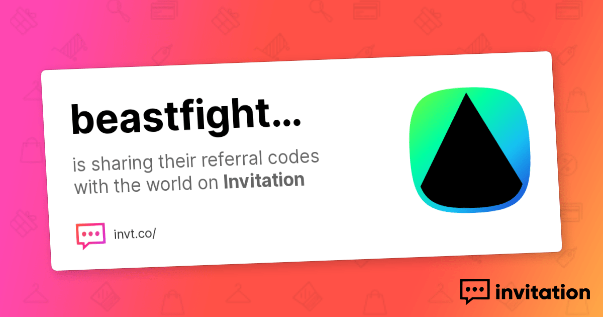 Jerome's Promo Codes — beastfighter1 invitation.codes