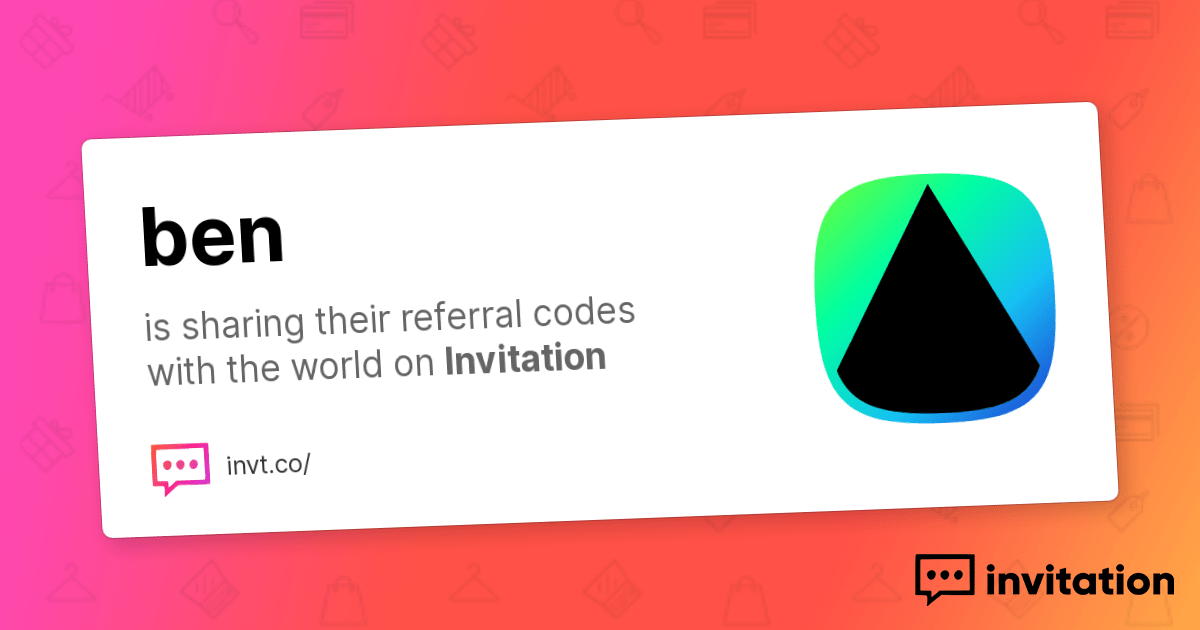 Ben's Promo Codes — ben fearn invitation.codes