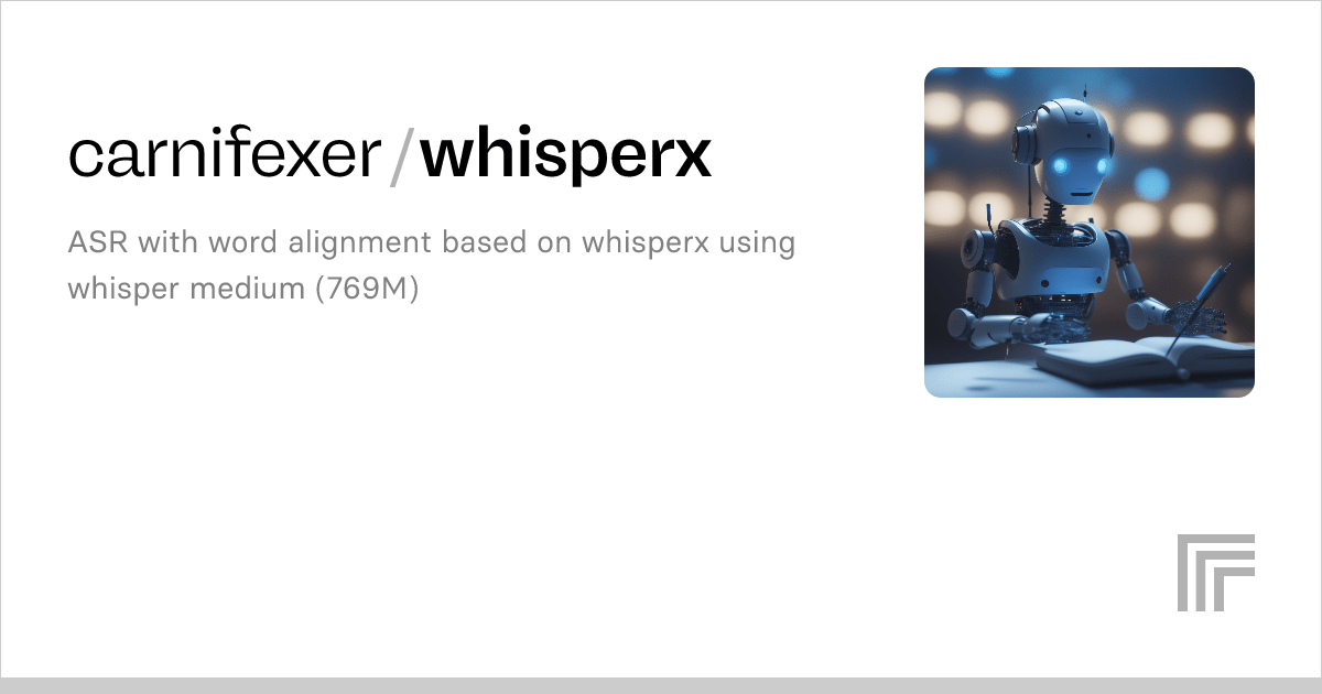 Examples – carnifexer/whisperx – Replicate