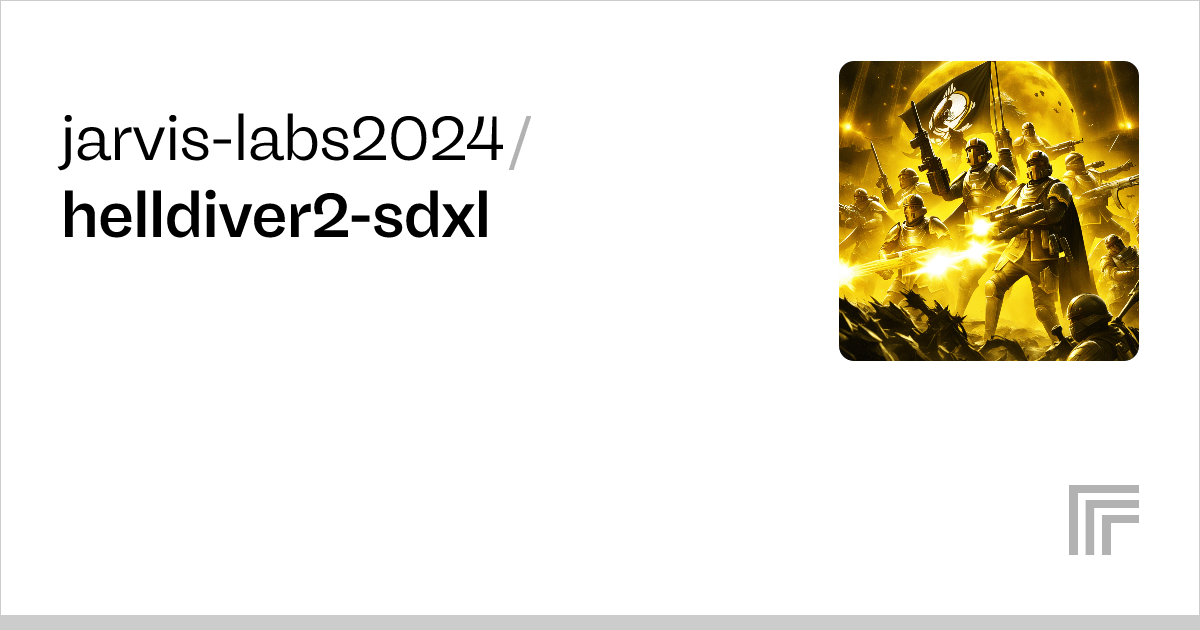 Examples jarvislabs2024/helldiver2sdxl Replicate