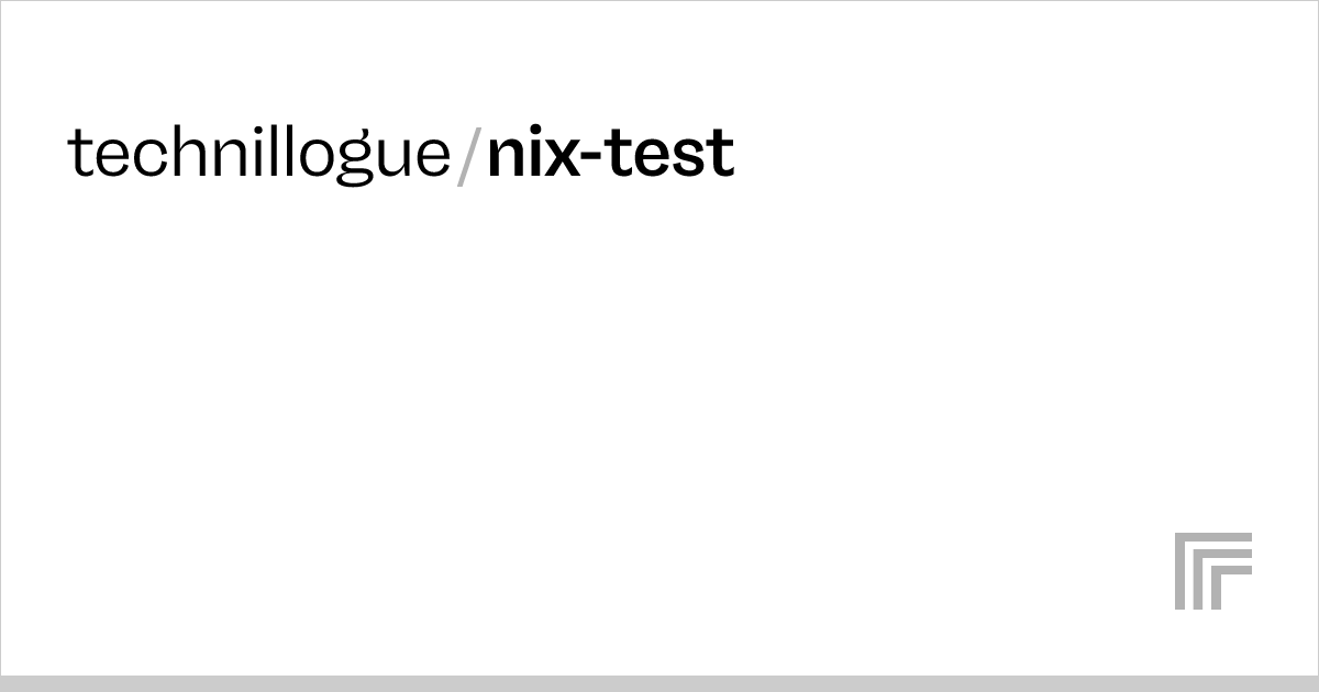 technillogue/nixtest Run with an API on Replicate