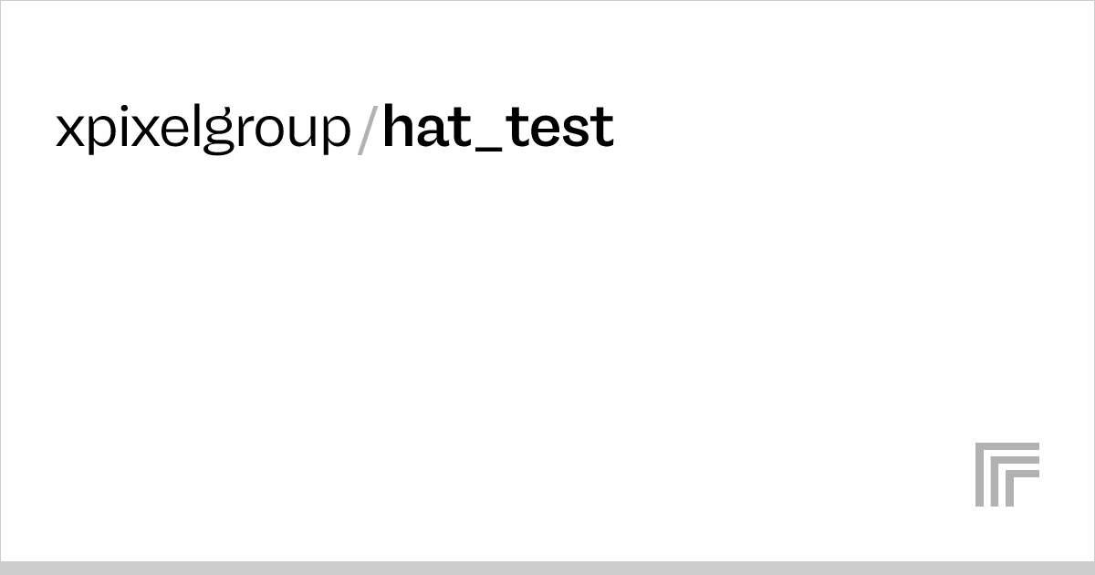 xpixelgroup/hat_test Run with an API on Replicate