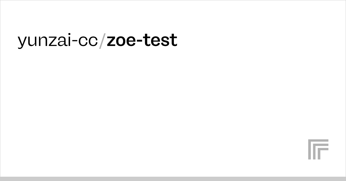 yunzaicc/zoetest Run with an API on Replicate