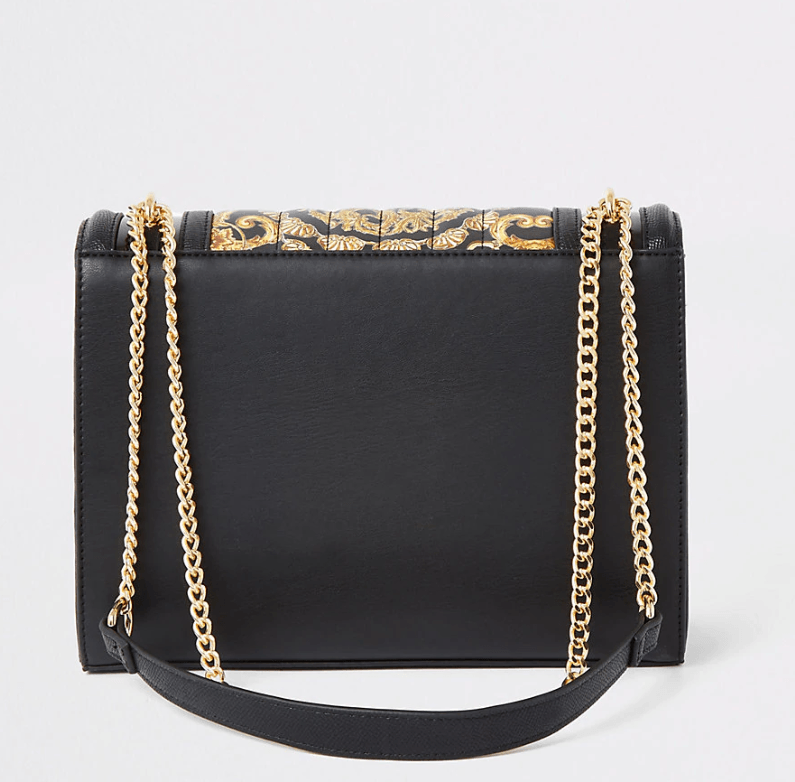 River Island Black Quilted Cross Body Bag OGalax
