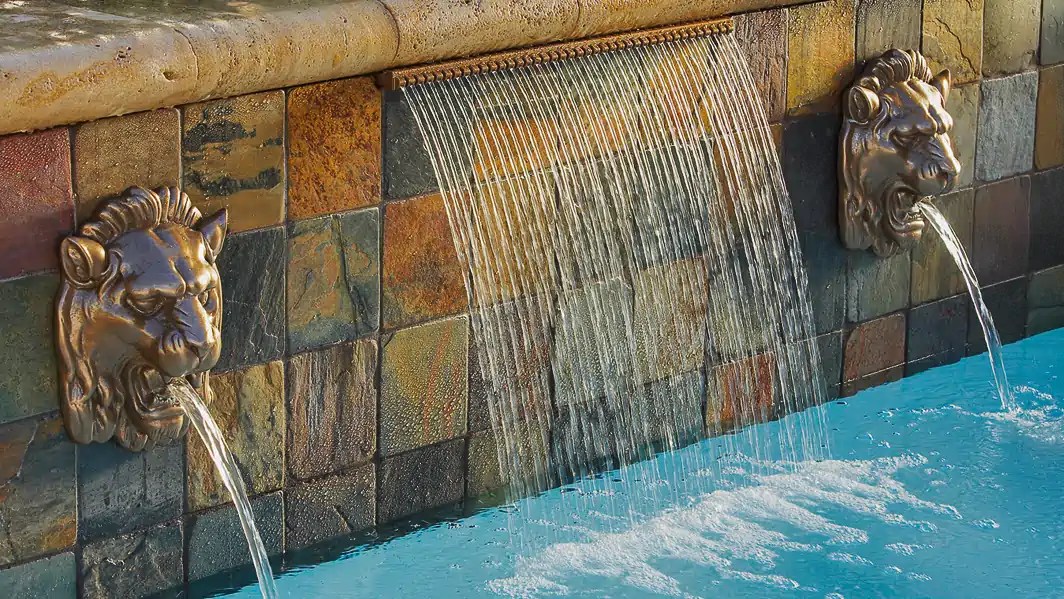 Pool Water Features in Memphis Ogden Pools