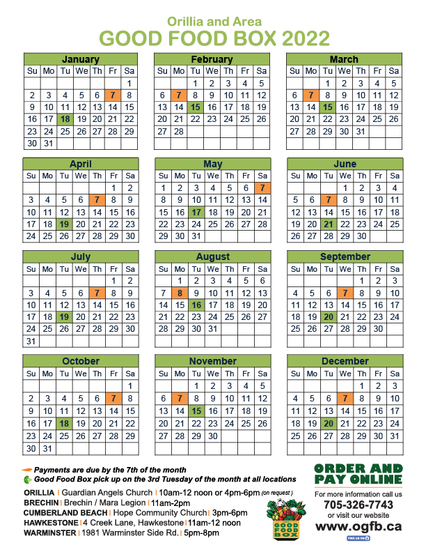 Orillia & Area Good Food Box