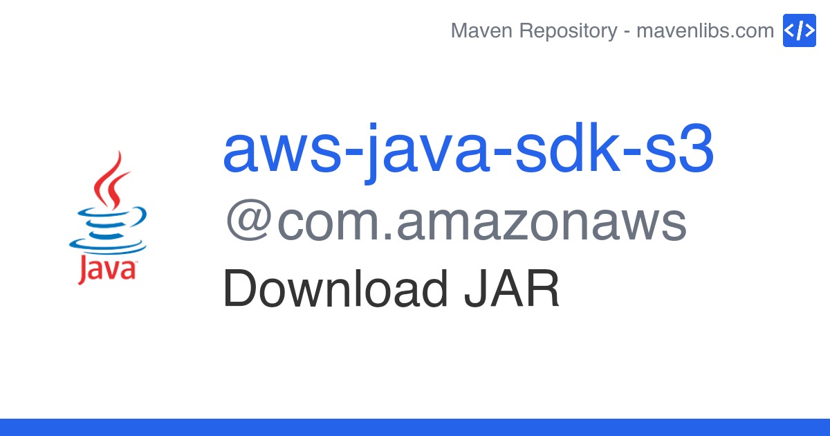 Download awsjavasdks3.jar com.amazonaws