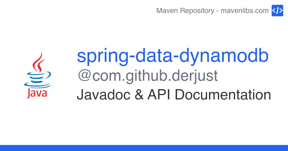 springdatadynamodb Javadoc com.github.derjust