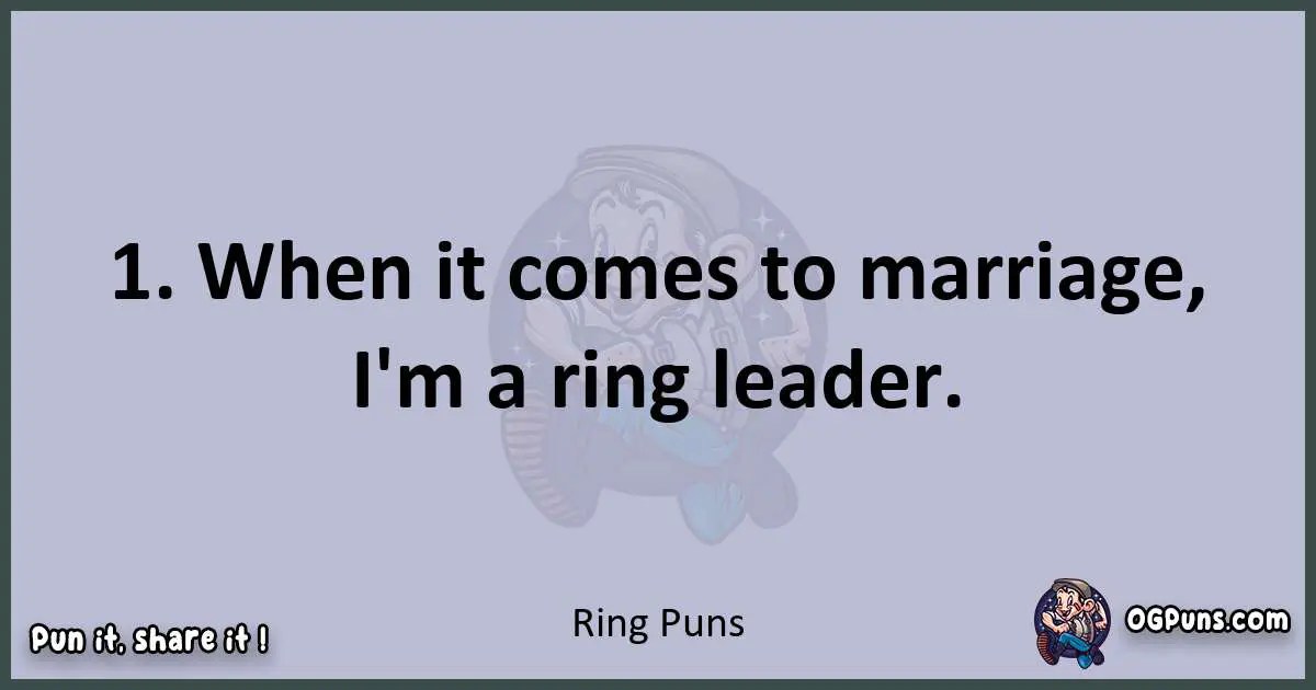 "240+ Ringtastic Puns A Gem of Wordplay Brilliance!"