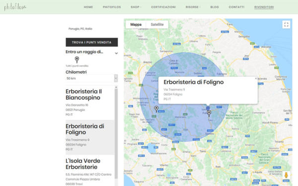 Sviluppo sito ed Phitofilos.it OGS