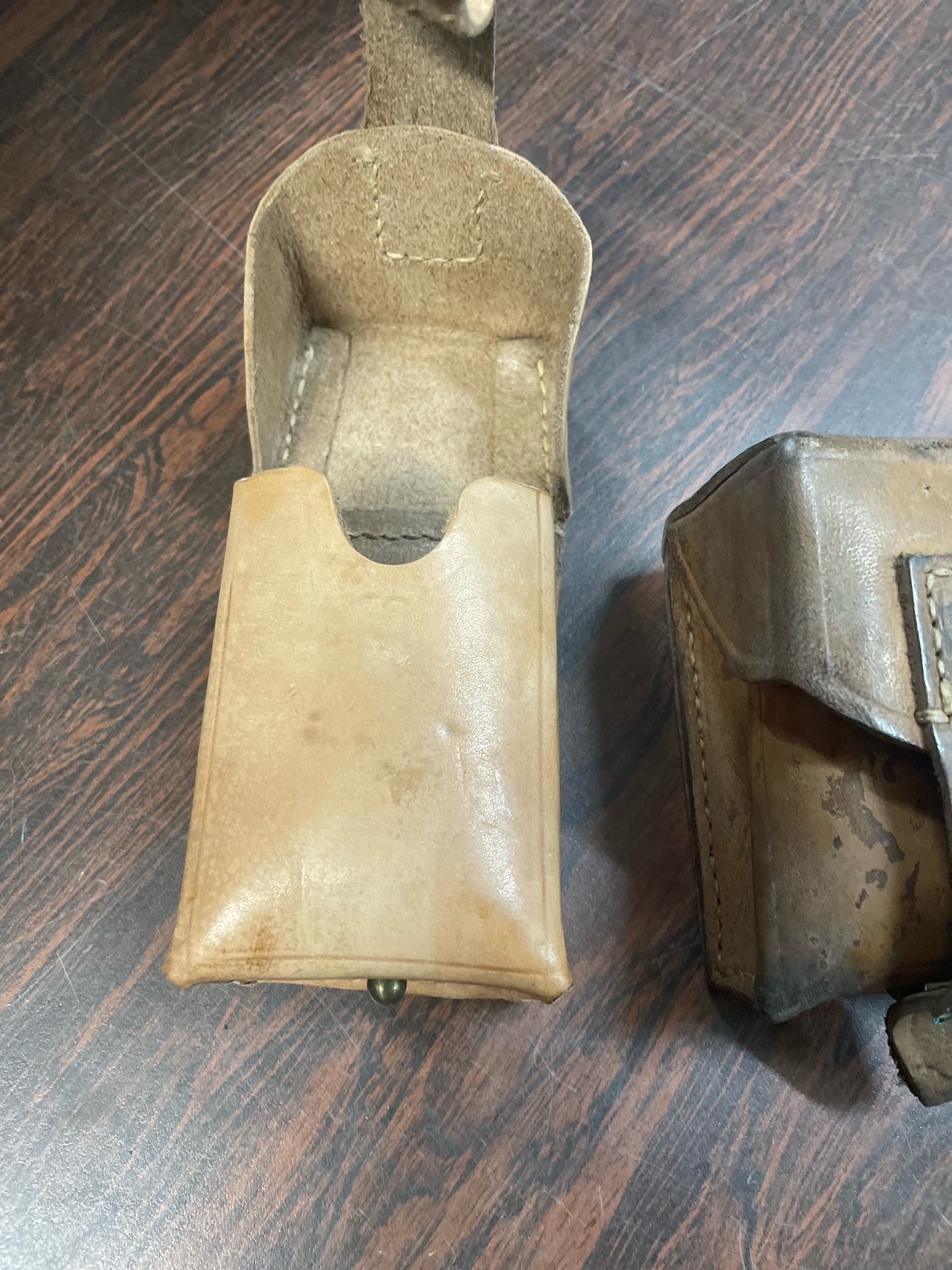 Leather Yugoslavian M48 Mauser Ammo Pouches Pair (2)122