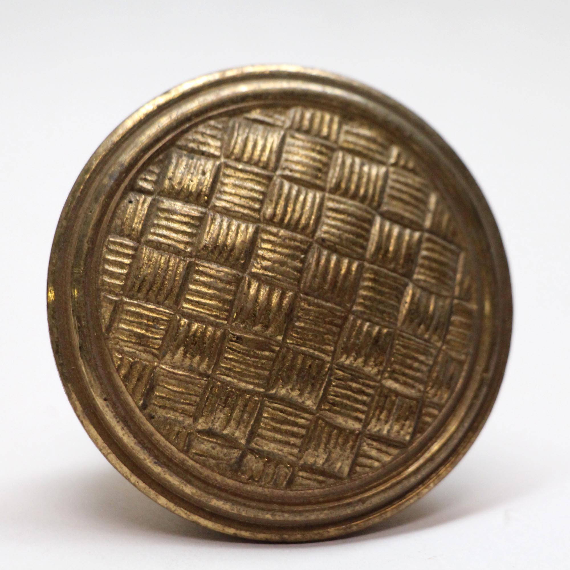 Antique Brass Weave Passage Door Knob Olde Good Things