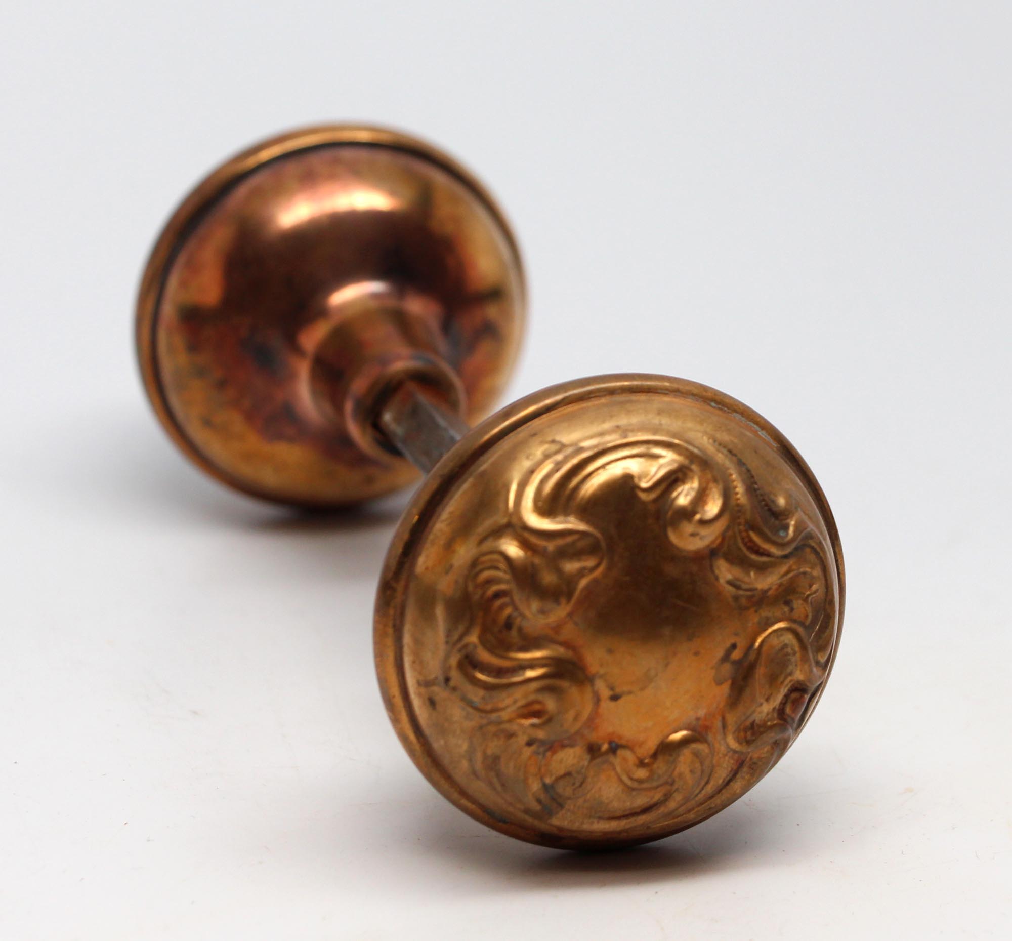 Polished Brass Sargent Alby Door Knobs Olde Good Things