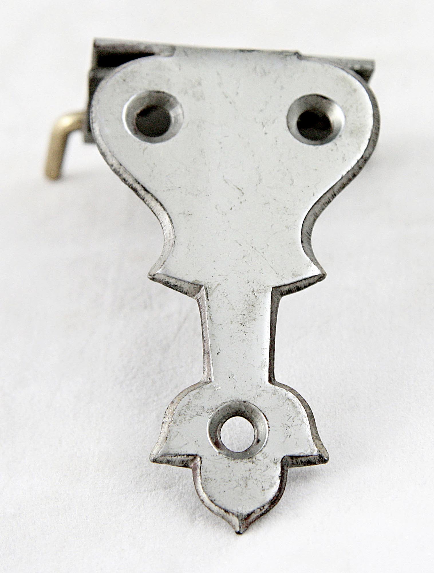 Vintage Nickel Over Brass Ice Box Hinge Olde Good Things