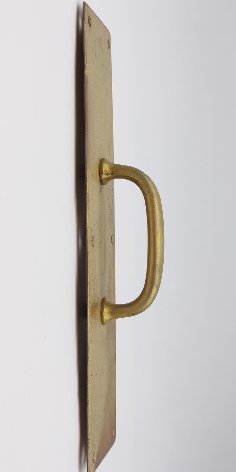Vintage 14 in. Classic Brass Commercial Door Pull Olde Good Things