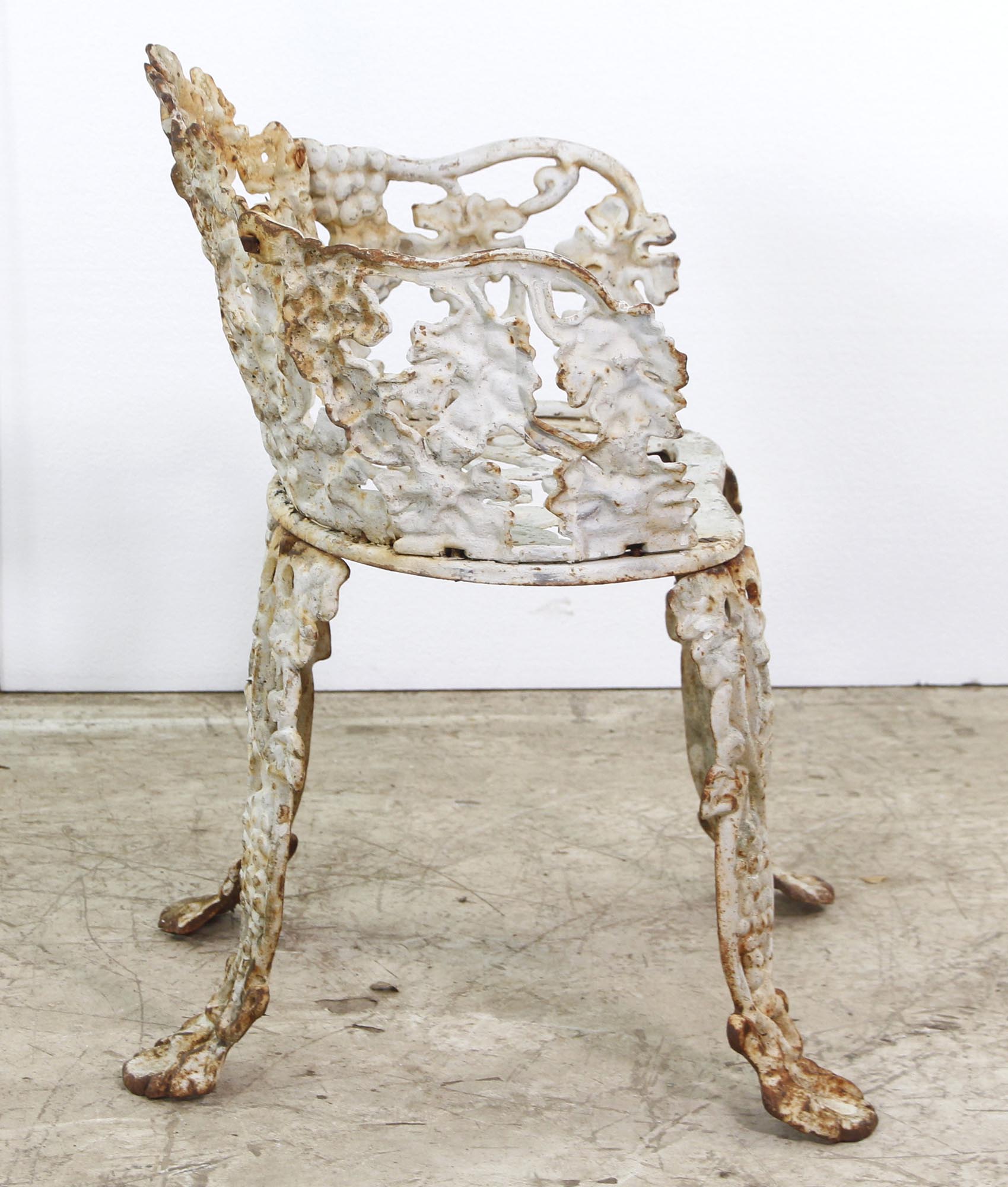 Antique Cast Iron Floral Garden Chair Olde Good Things