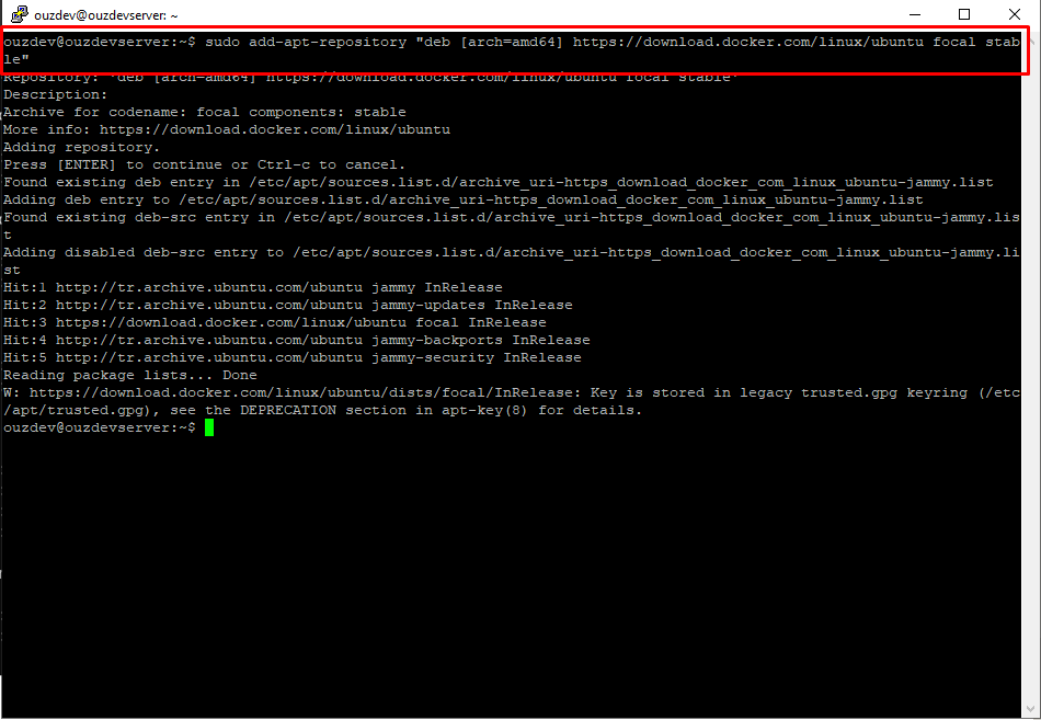 2 Ubuntu Server Docker Kurulumu Oğuz Can Genç
