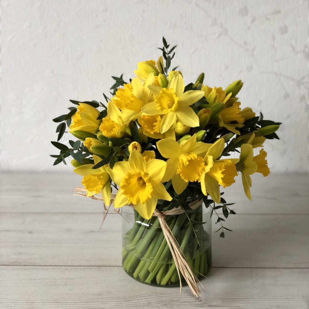 British Daffodil Vase Ohana Flowers Bristol