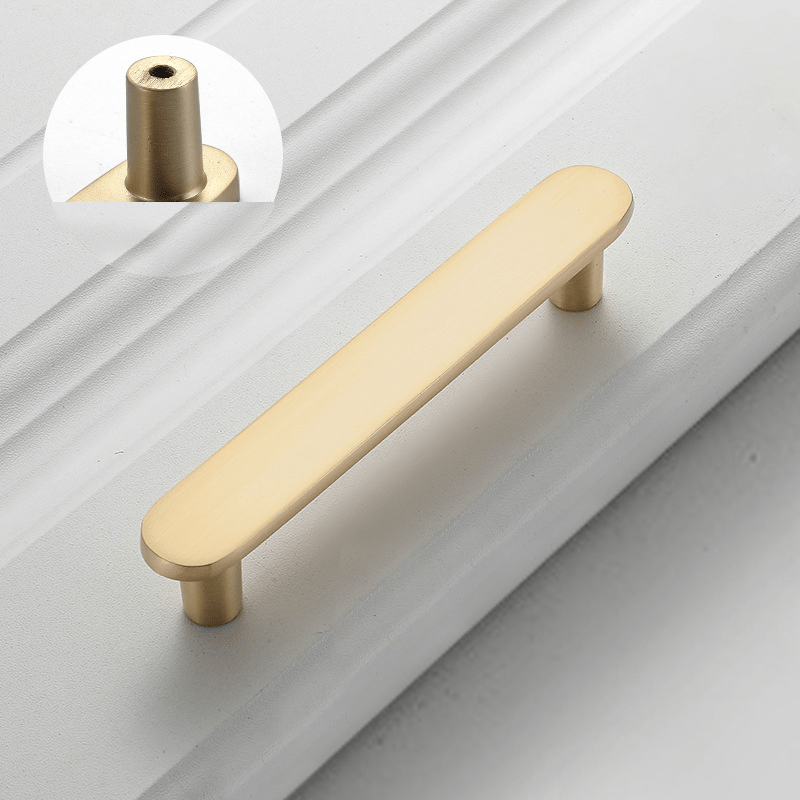 brushed brass handles