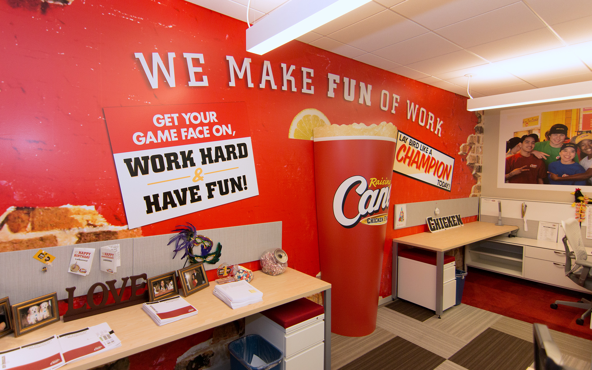 Raising Cane’s Headquarters O&H Brand Design
